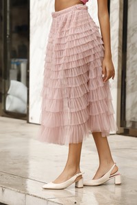 Topshow Powder Ruffle Wholesale Skirt #2