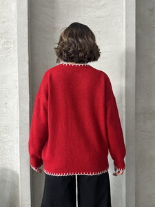 Topshow Red K 231 Knitwear Wholesale Wholesale Sweater #5