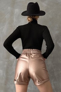 Topshow Copper Leather Wholesale Shorts #5