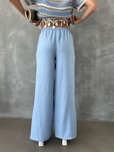 Topshow Blue Lace-Up Wholesale Trousers #5