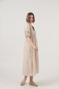 Topshow Stone Sleeve Raw Laced Wholesale Dress #2