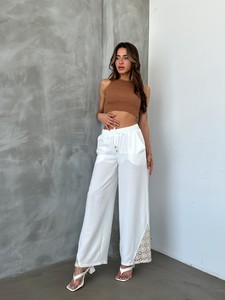 Topshow Cream Leg Lace Wholesale Trousers #2