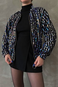 Topshow Hologram Sequined Wholesale Coat #4