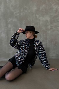 Topshow Hologram Sequined Wholesale Coat #3