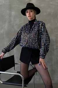 Topshow Hologram Sequined Wholesale Coat #1