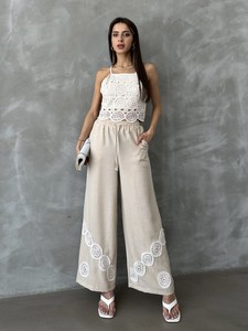 Topshow Stone Lace Wholesale Trousers #3