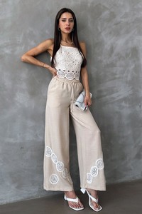 Topshow Stone Lace Wholesale Trousers #2