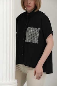 Black -mesh shirt #4