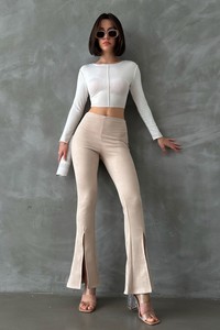 Topshow Stone Suede Wholesale Trousers #2