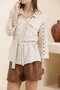 Topshow Tashketen Lace Garnished Wholesale Shirts #4