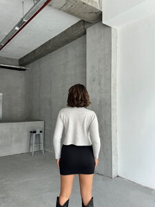 Topshow Gray Wholesale Knitwear Wholesale Jacket #5