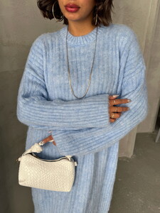 Topshow Blue Wholesale Knitwear Dress #4