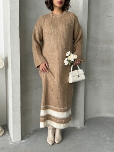 Topshow Biscuit Wholesale Knitwear Dress #4