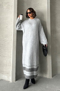 Topshow Gray Wholesale Knitwear Dress #1