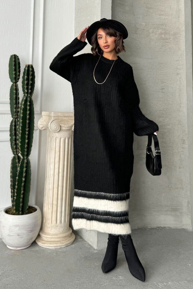 Topshow Black Wholesale Knitwear Dress