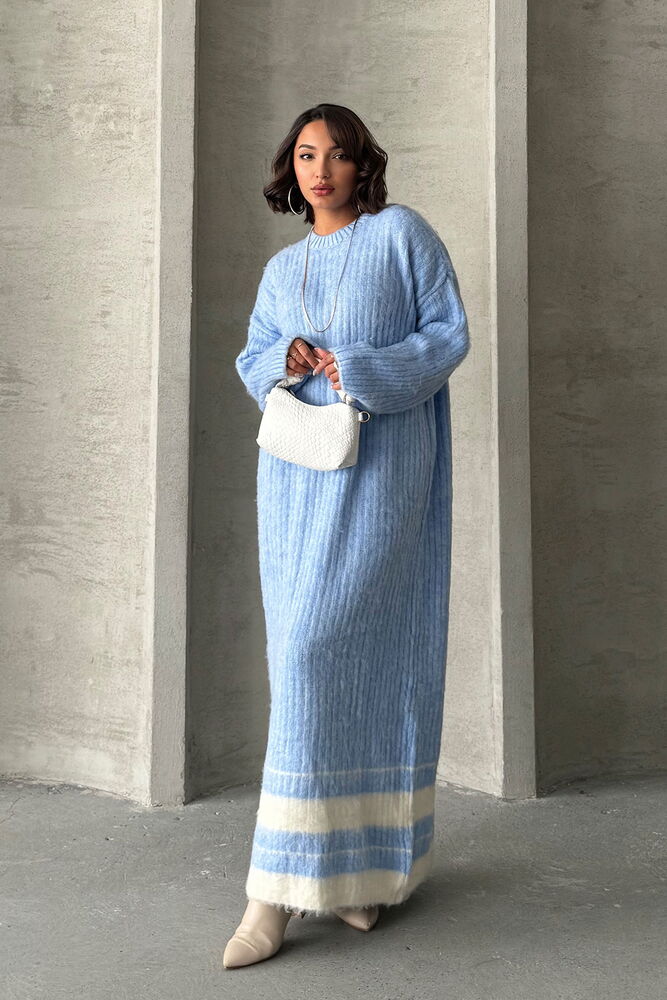 Topshow Blue Wholesale Knitwear Dress